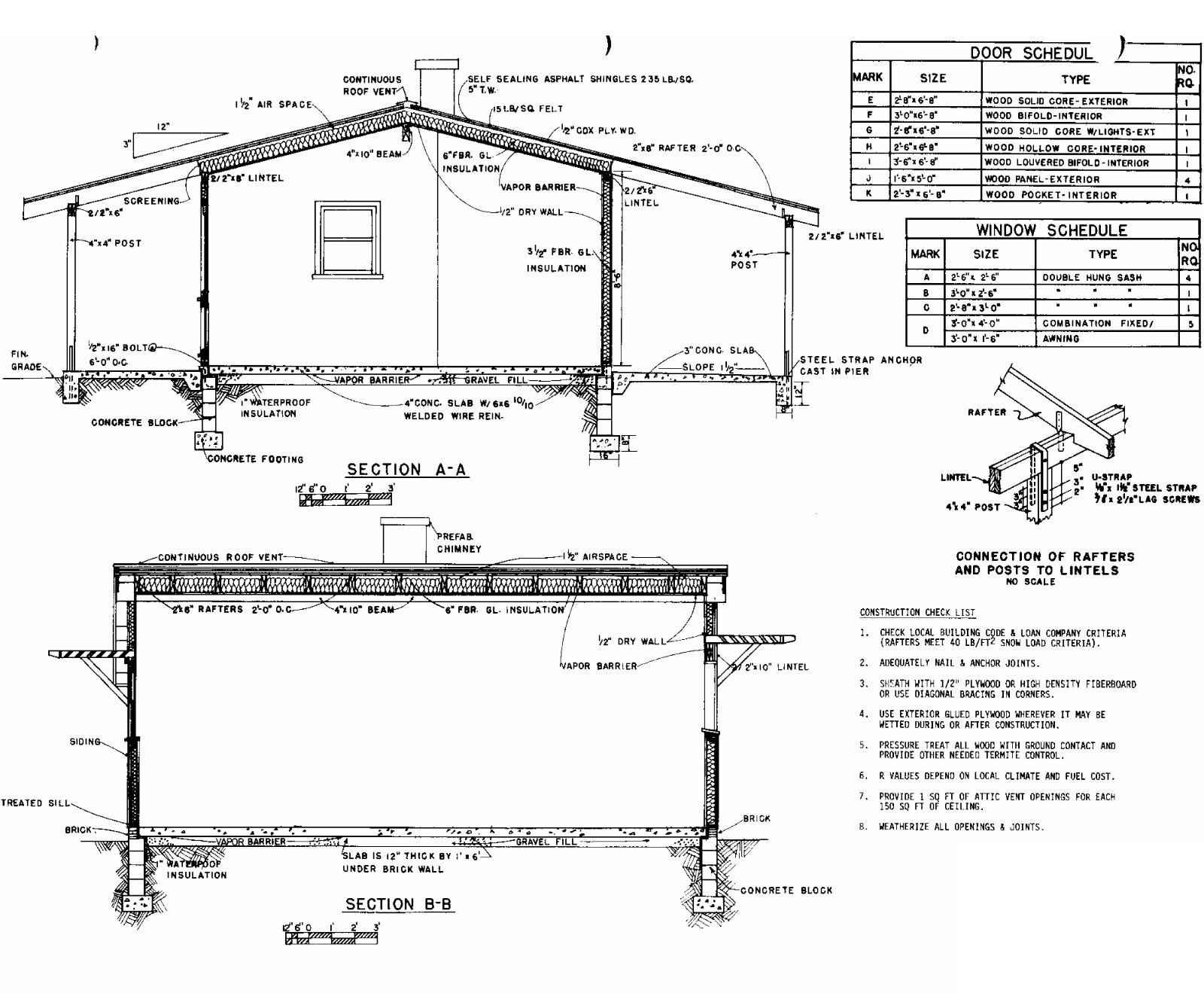 One Bedroom Home Building Plans | 18’x26′ | 468sqft | DIY Blueprint