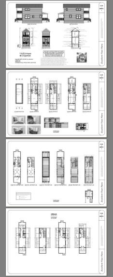 10×28 Tiny House — 475 sq ft — PDF Floor Plan — Model 3A