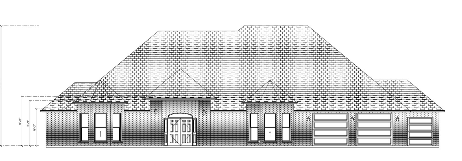 House plans, 7,800 square feet, 3- 1/2 car Garage with 4 Bed Rooms, 2- 1/2 Bath.