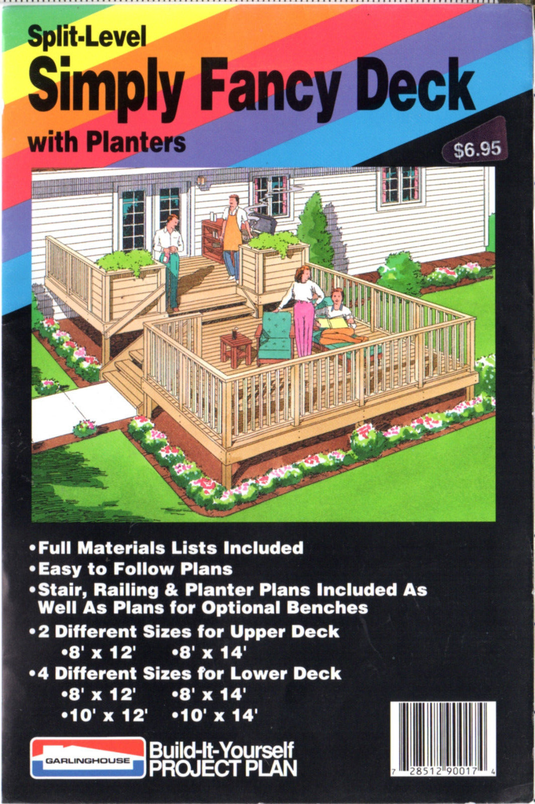 Split-Level Simply Fancy Deck with Planters by Garlinghouse