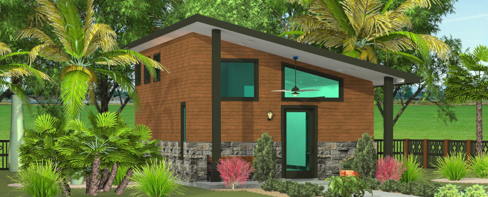 Custom Cabin Home Plans – 1 Bed 1 Bathroom 606 sqft – $75,000 (Cost to Build)