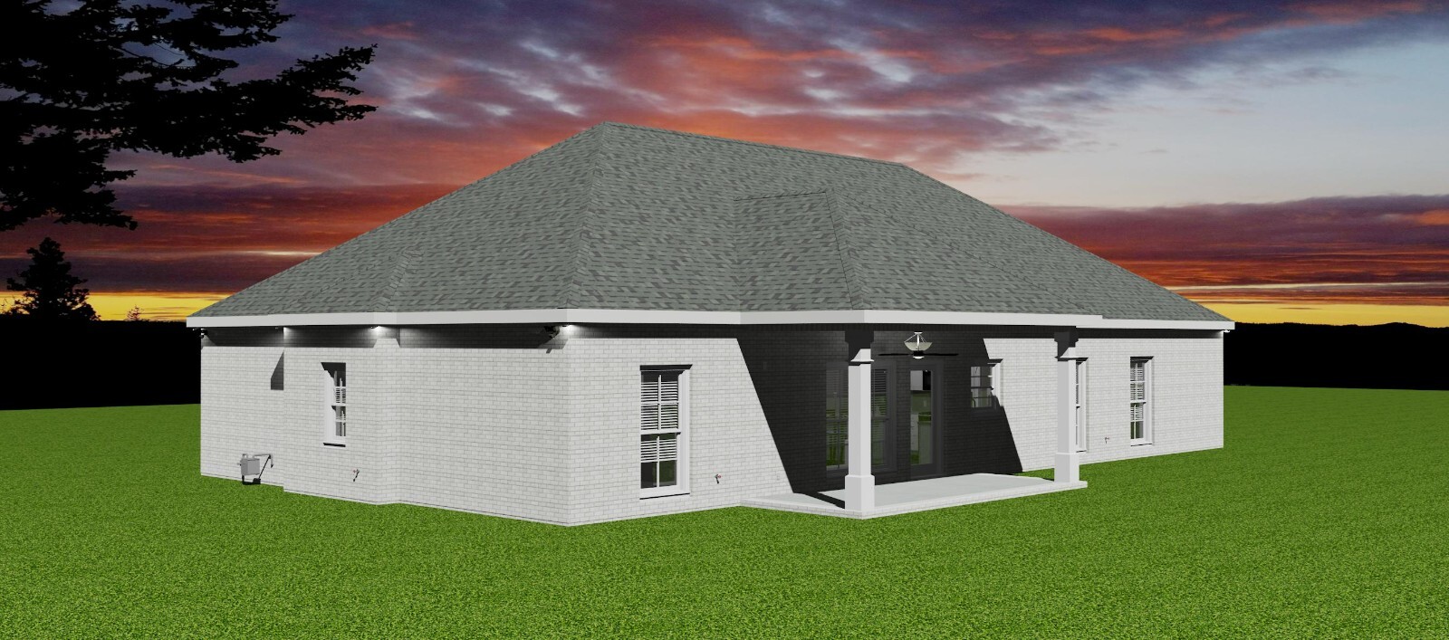 1994 sq.ft., 4 Bedroom, 2.5 Bath, 2-car garage – Craftsman Home Plan