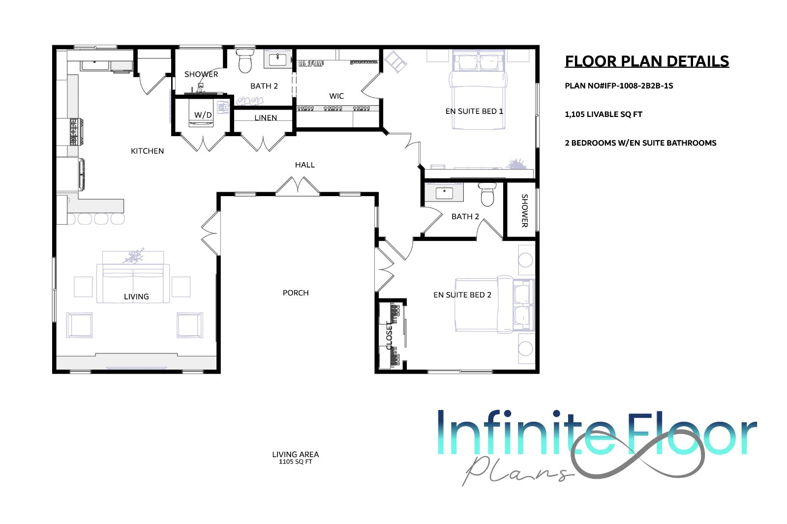ADU CASITA SMALL HOME TINY HOME FLOOR PLANS MODERN OPEN FLOOR PLAN DESIGN
