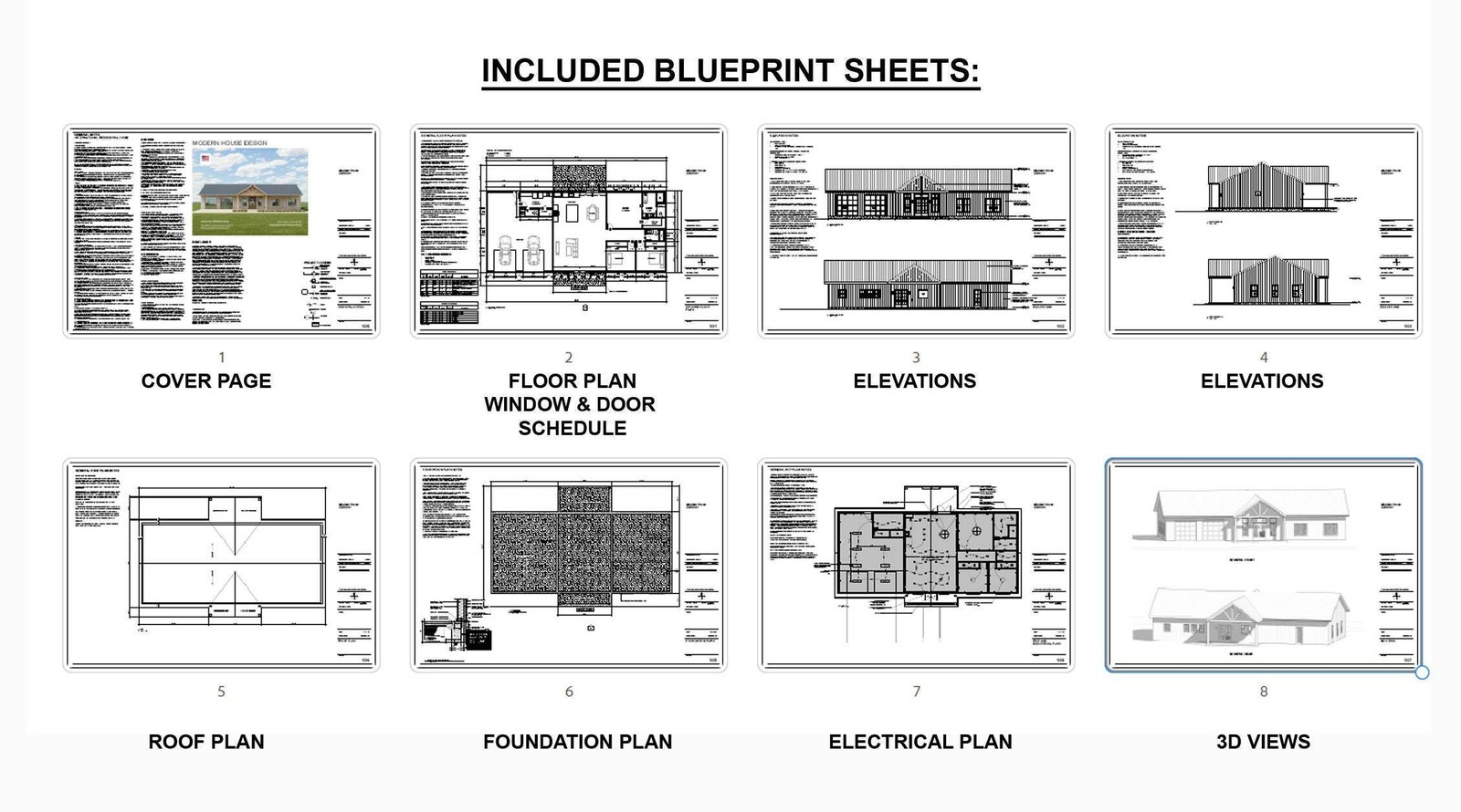 White Oak Modern Custom Barndominium – 84′ x 38′ House Plan Design – 3 Bed 2.5 B