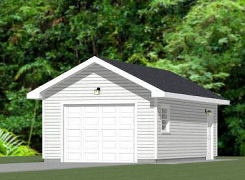 14×28 1-Car Garage — 392 sq ft — PDF Floor Plan — Model 5A