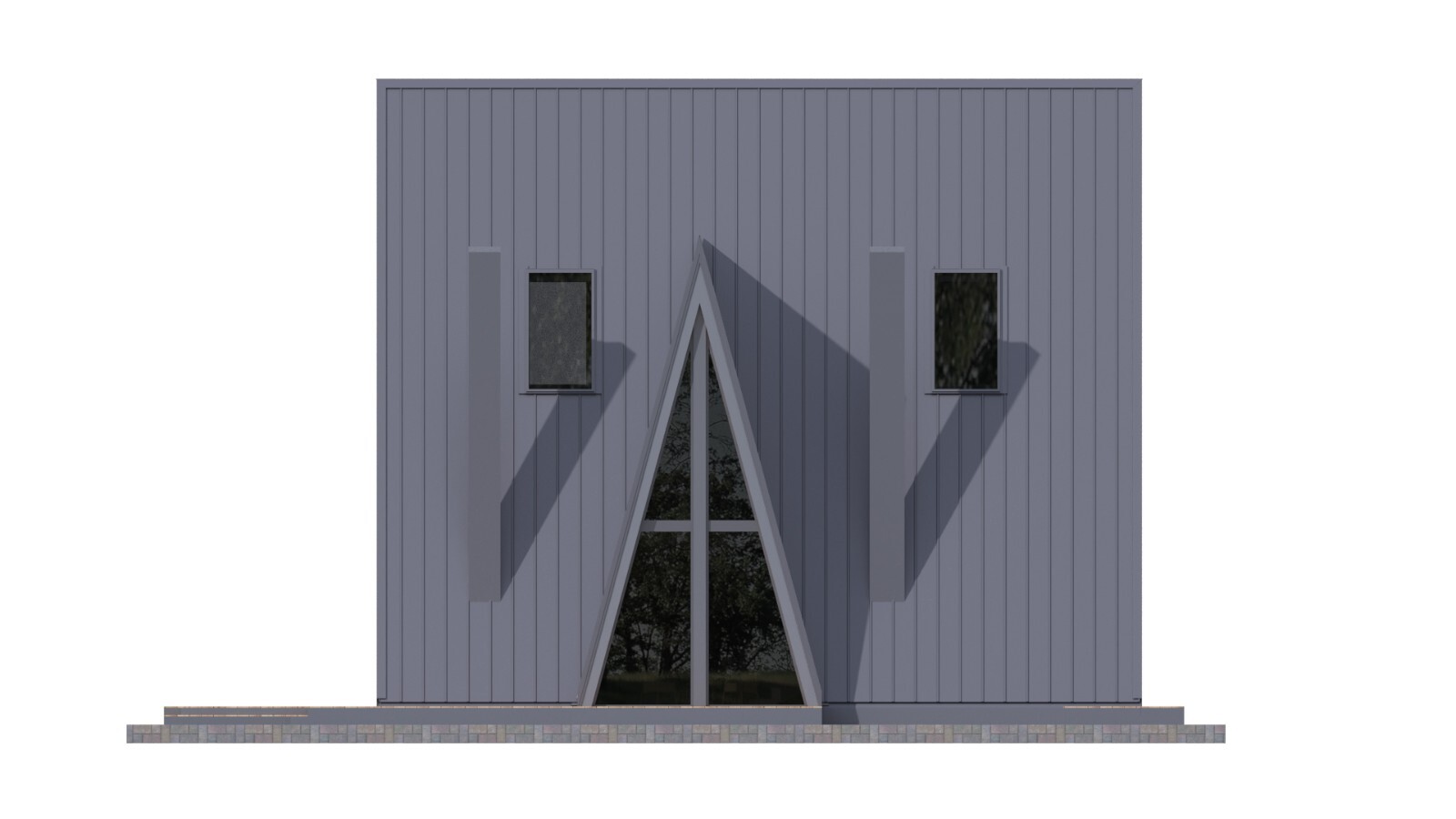 45’x57’ 4 Beds, 2 Baths A-Frame Cabin Architectural Build Plans PDF.