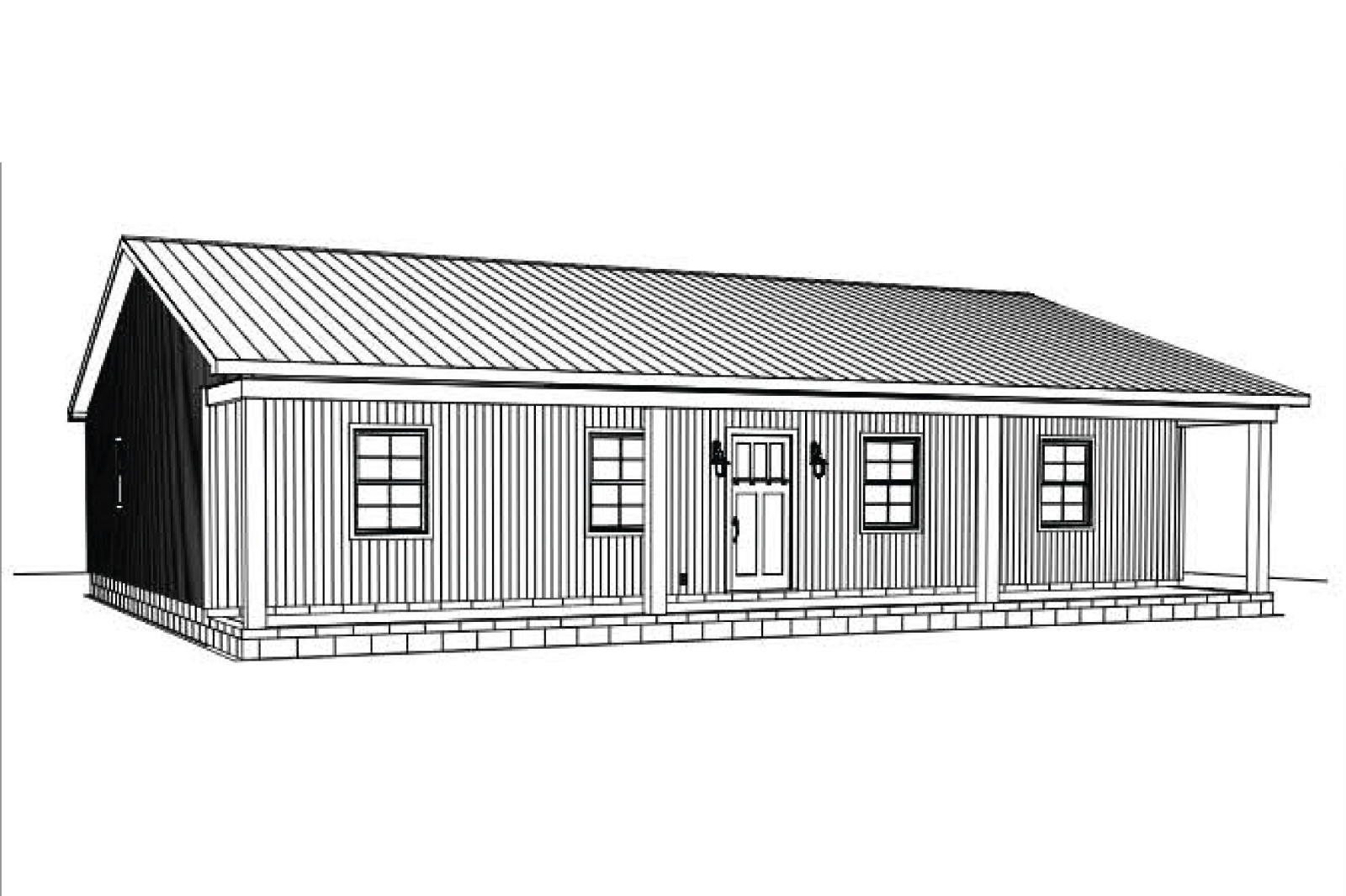 3 Bedroom/ 2 Bathroom 29 Gauge Metal House Kit