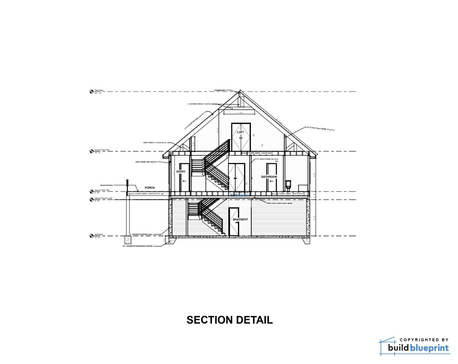 Modern 35′ x 35′ Hilltop Hideout Architectural Plans – PDF Download