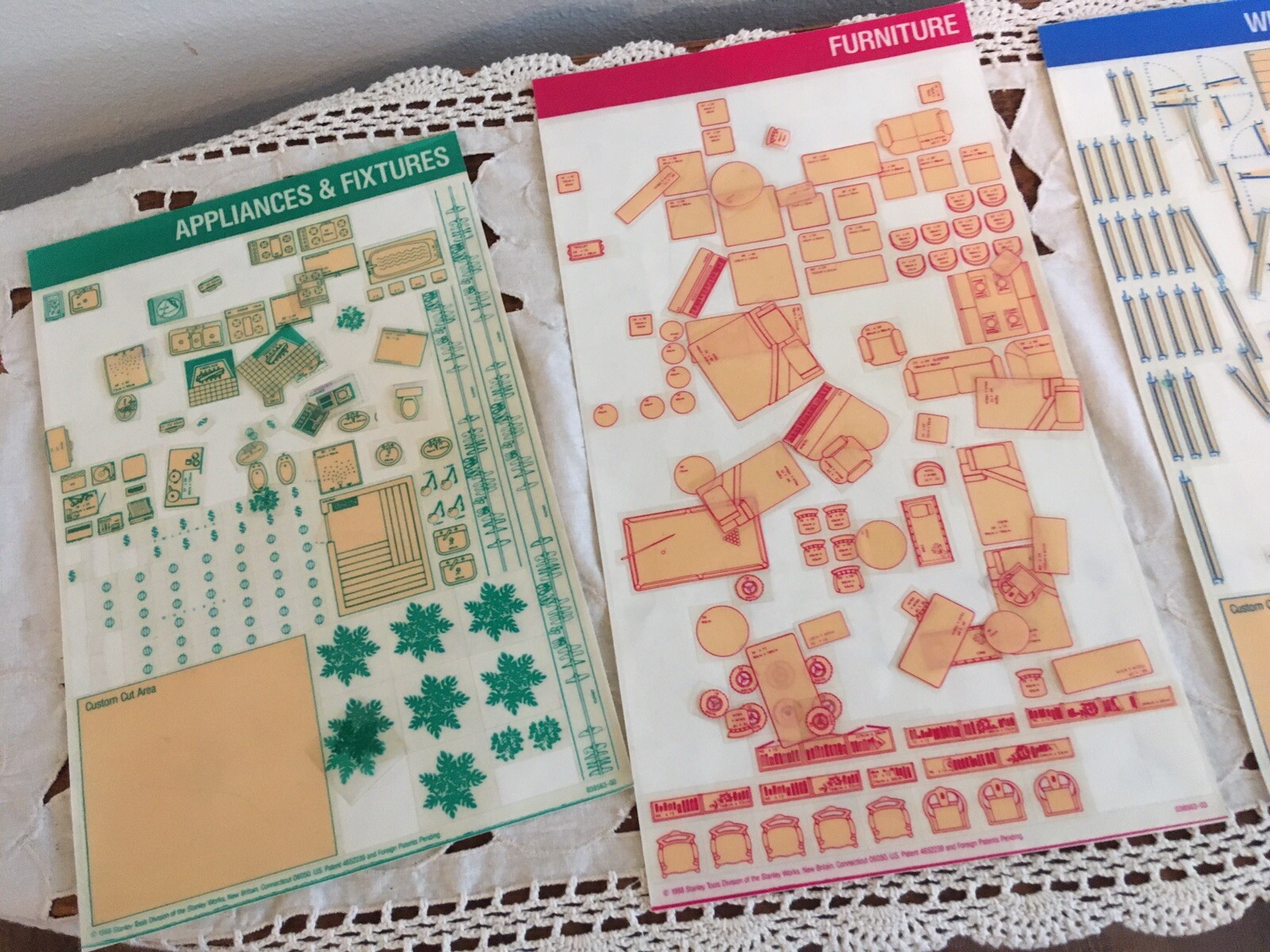 Vintage Stanley Project Planners Home Designer 1988 PARTIALLY USED 90-360