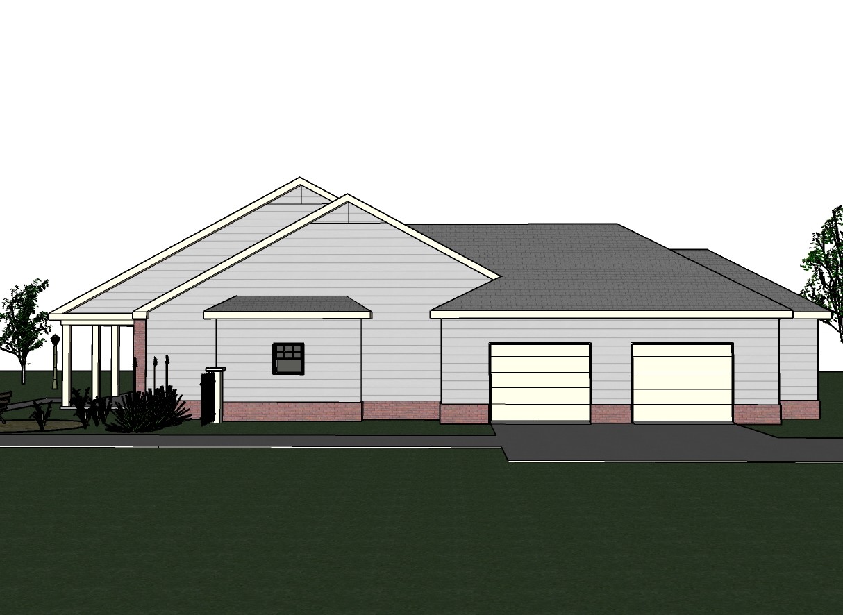 Abbigale 2161G 3 SIDING-BRICK home, house plan 4 beds, 2.5 baths PDF