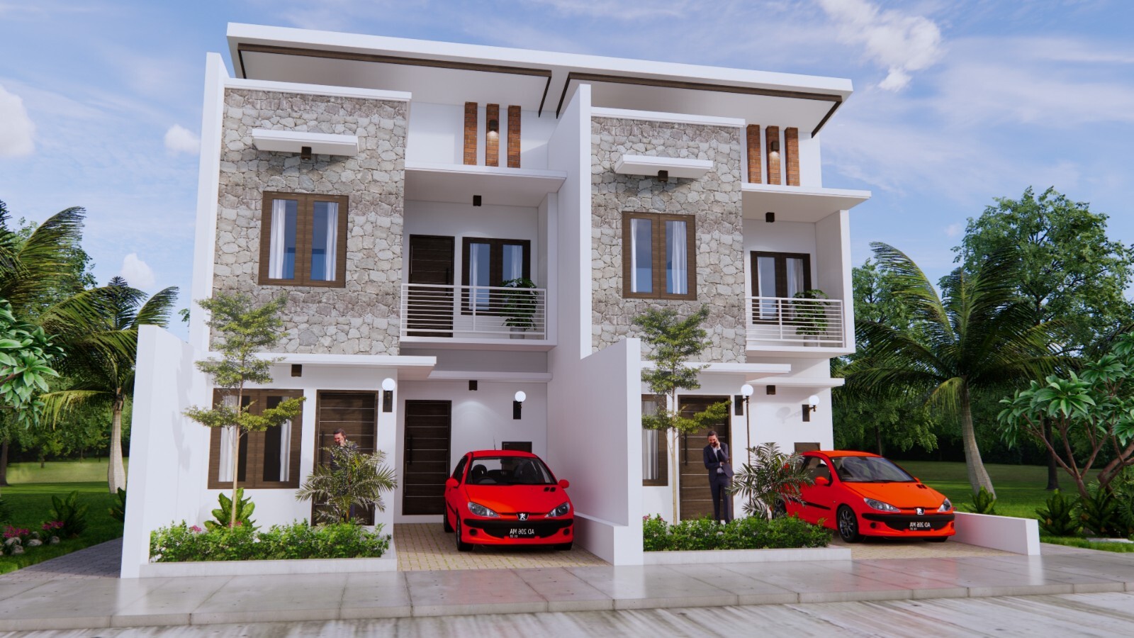 20×59 House Design Plan 6×18 Meter 4 Beds 5 Baths PDF (A4 Printed Plans)