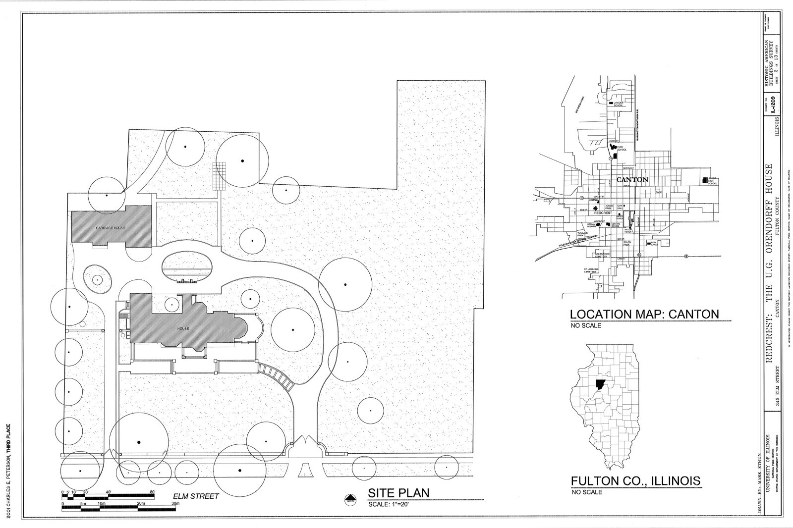HOUSE PLANS – 2 story Prairie style home, Old English details, printed plans