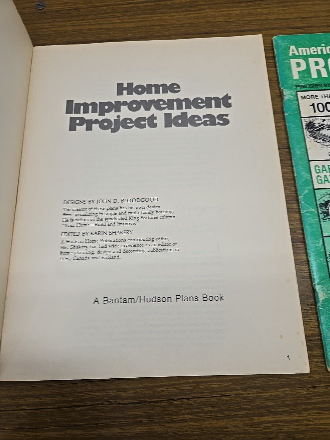 Home Improvement Project Plans Vintage Booklets