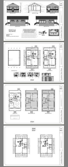 28×36 House — 2 Bedroom 2 Bath — 1,008 sq ft — PDF Floor Plan — Model 3E