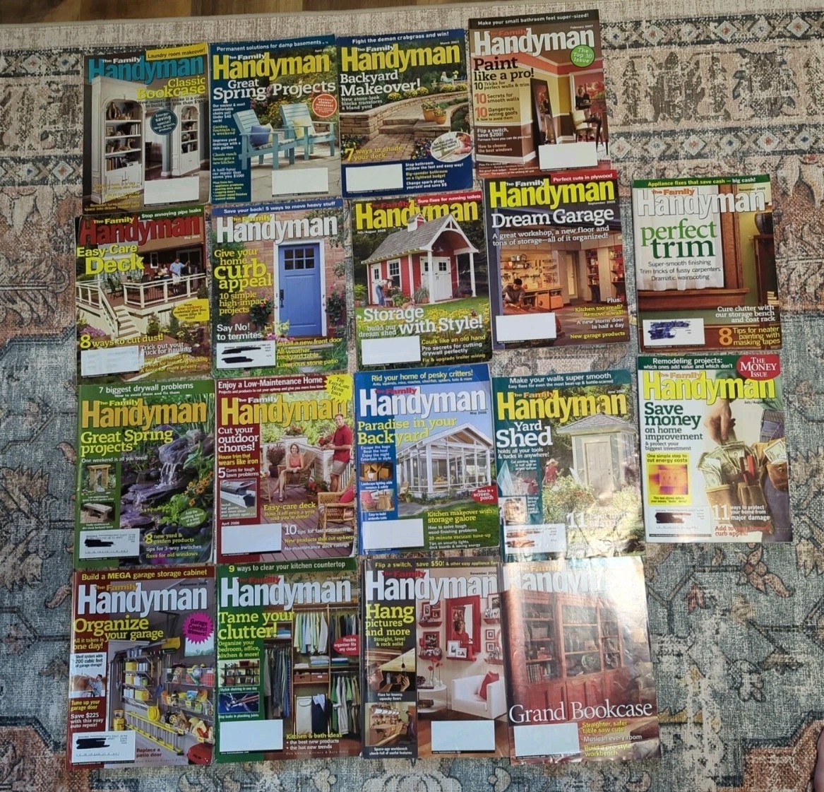 Lot 18 Family Handyman Magazines 2005 – 2007 , Backyard- Shed – Organize – Deck