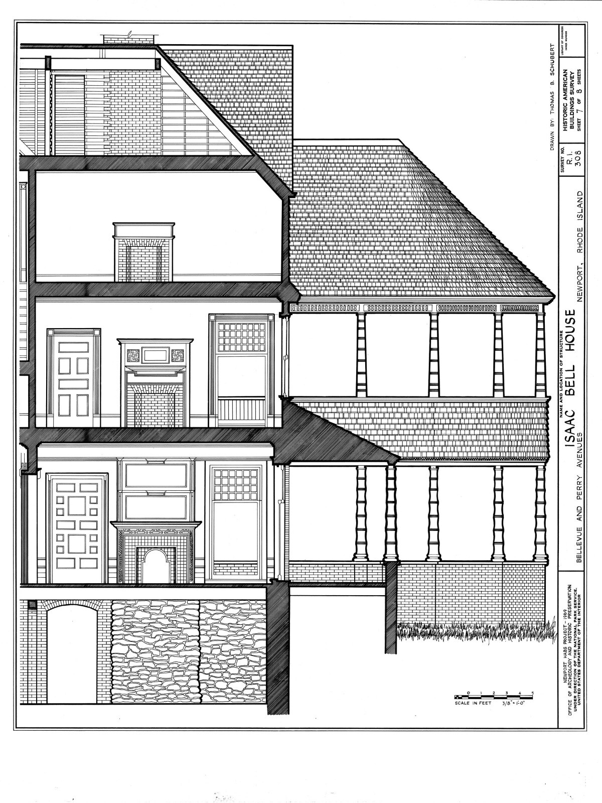 Queen Anne Shingle Style house, mansion with many bedrooms, printed home plans