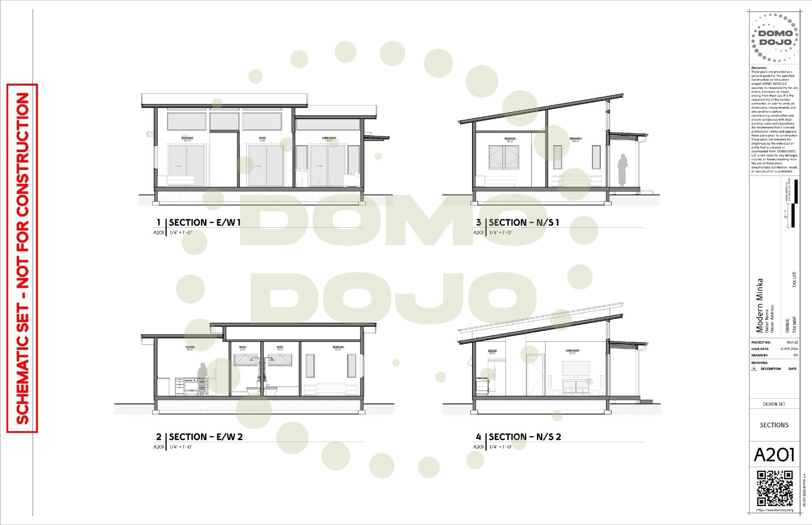 Modern Minka ADU Plans – PDF Downloadable Blueprint