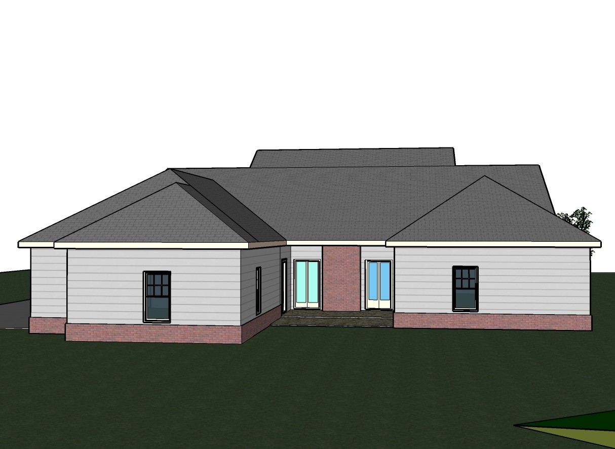 Abbigale 2161G 3 SIDING-BRICK home, house plan 4 beds, 2.5 baths PDF