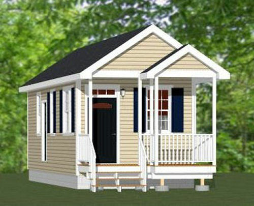 12×32 Tiny House — 384 sq ft — PDF Floor Plan — Model 1B