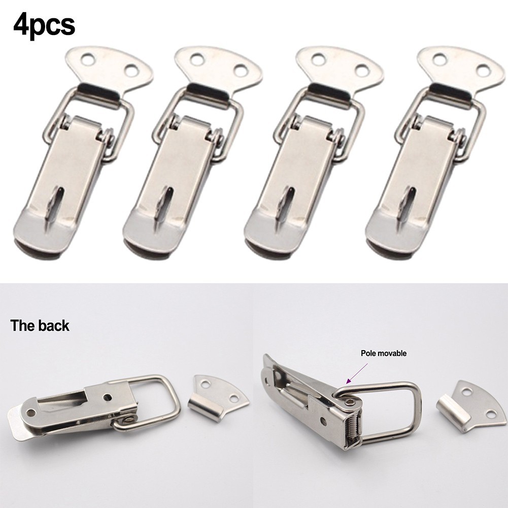 High Quality Stainless Steel Spring Loaded Case Box Latch Catch (4PCS)
