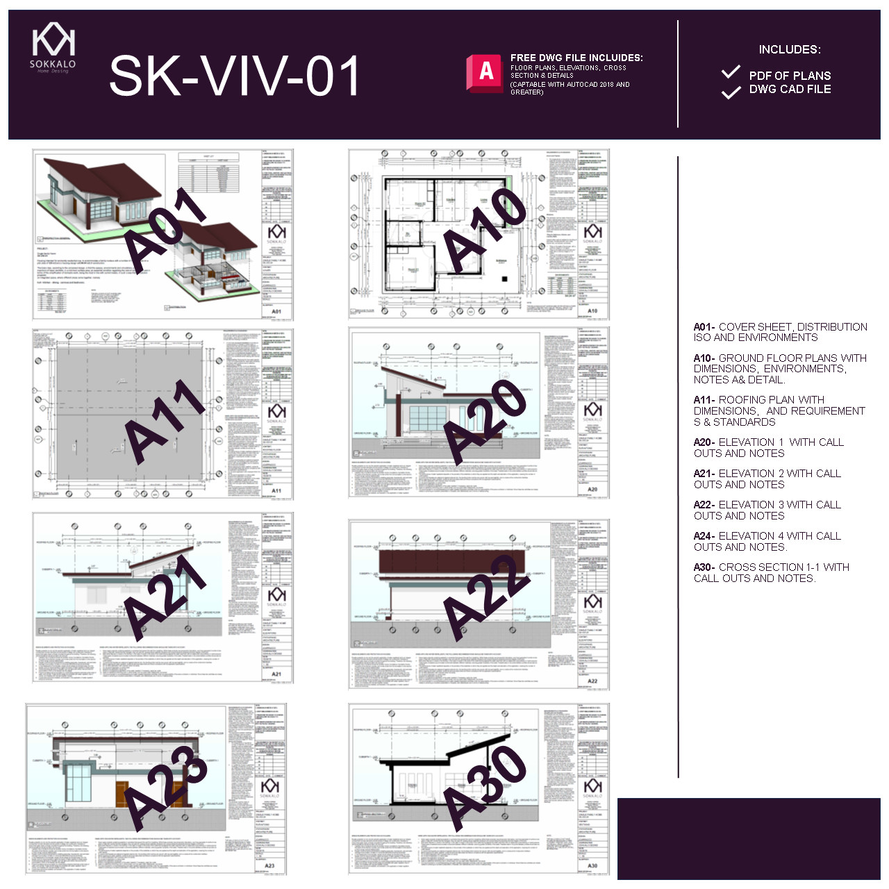 383 3/4″ x 448-3/4″ (09.75X11.40 m) A Frame Modern House – Plan Blueprint PDF
