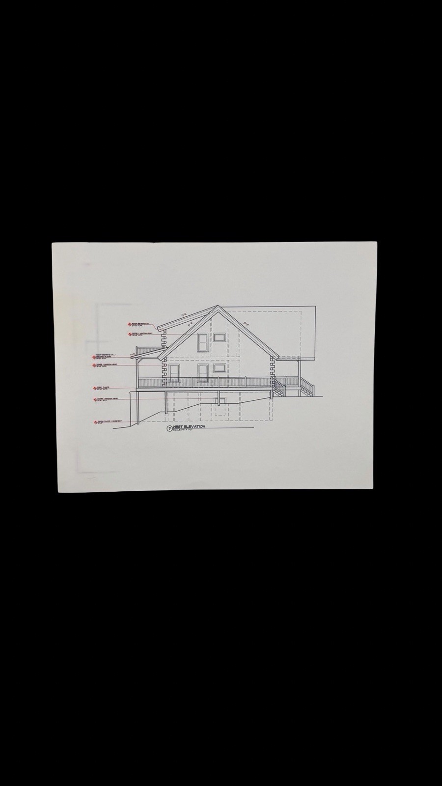 Custom Home Architectural Blueprint Elevation Drawings TAA Group 2010 Plans