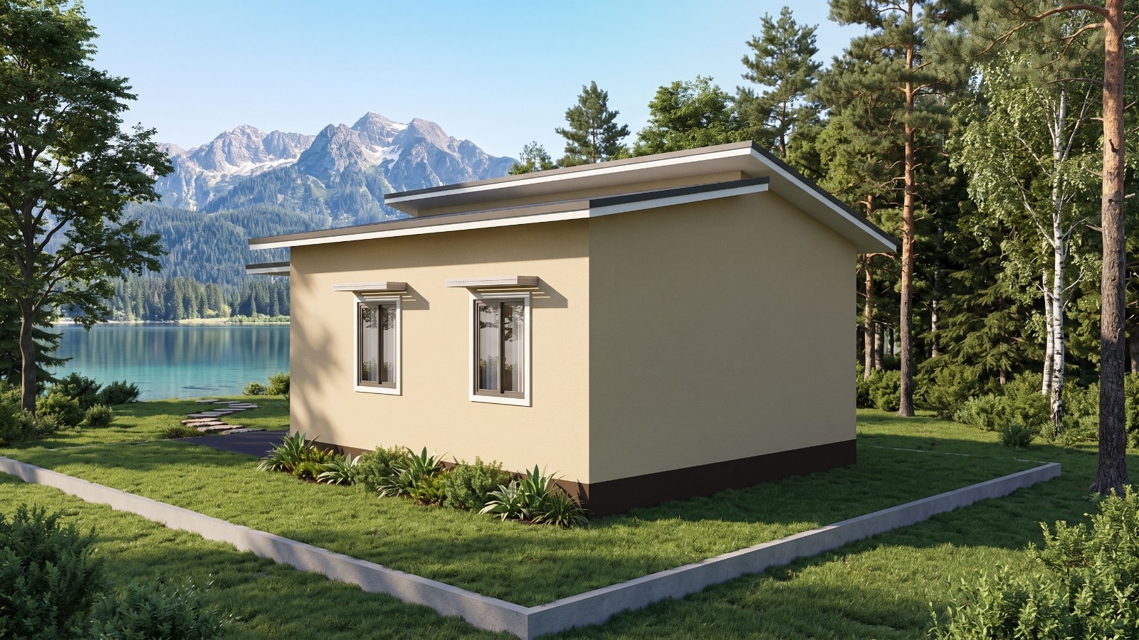 20×26 Ft Tiny House Design (6x7m) 2 Bed 1 Bath | 8.5×11 Printed & Shipped Plan