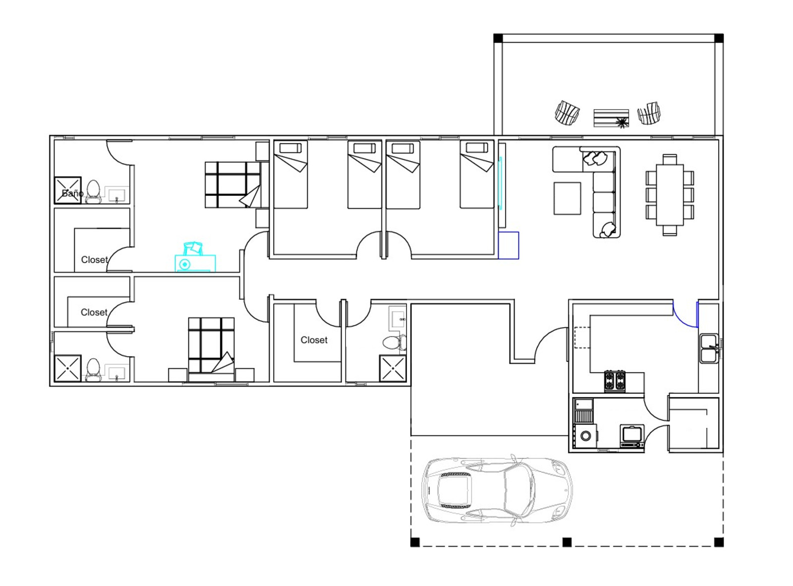 23′ x 69 ‘ Ft House Home Building Plan With AutoCAD File & 3D Visualization