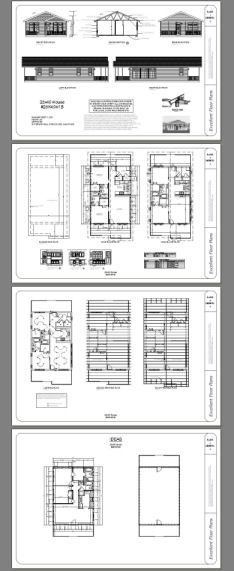 28×40 House — 2 Bedroom 2 Bath — PDF Floor Plan — 1,120 sq ft — Model 2
