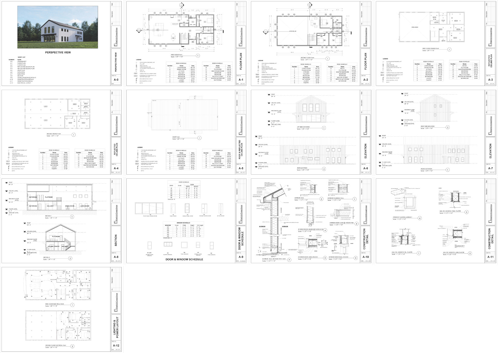 Barndominium House Plan, 5 Beds 3 bath with loft, 32’x70′ plan 2,400 sq ft | PDF