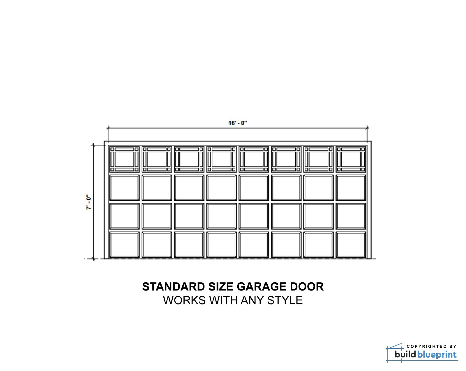 24′ x 24′ Two Car ADU Garage Loft Architectural Plans – PDF Download