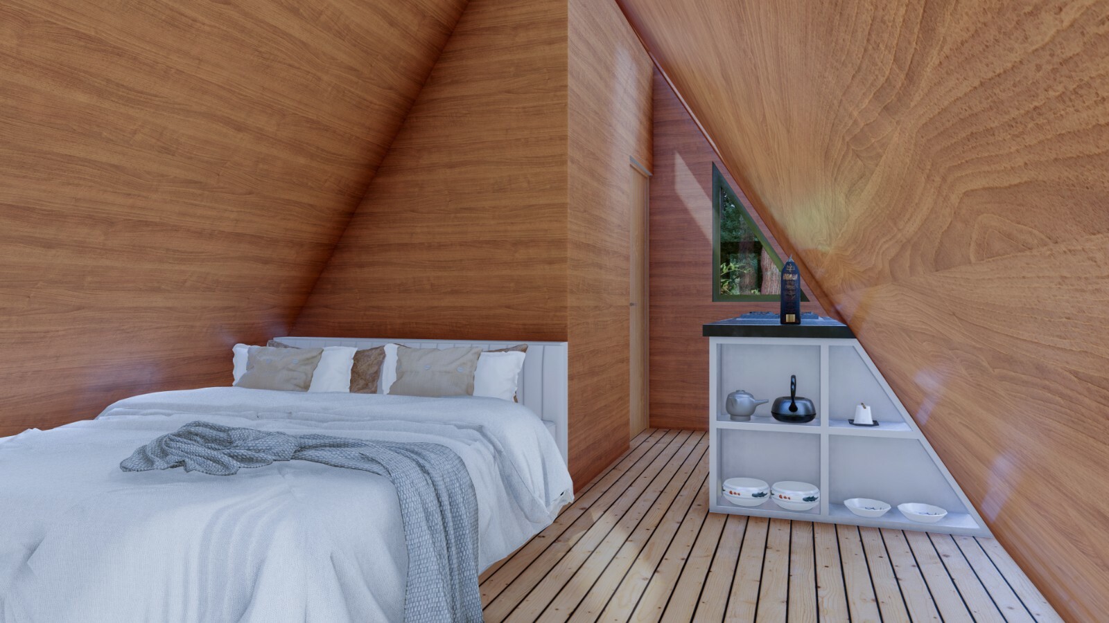 Custom Small Cabin House Plan With 3D images And PDF For Blueprint Plans