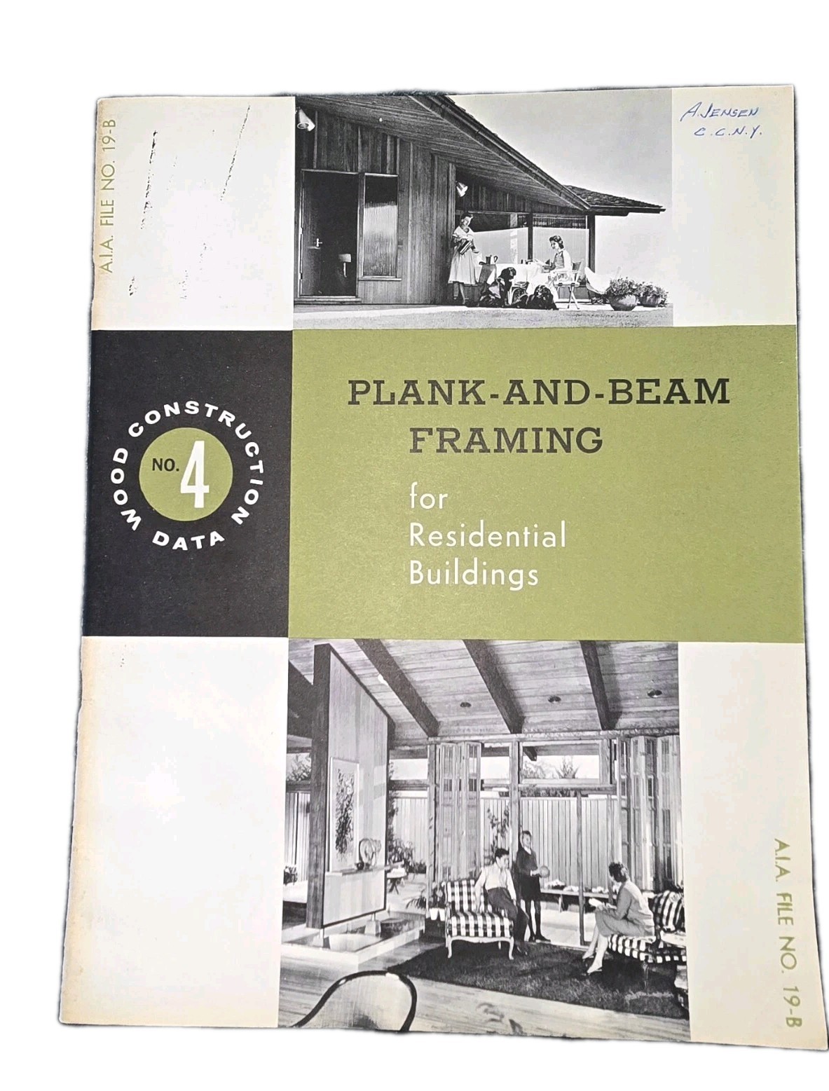 2 Vintage Home Building Plans Retro 1959-61 Home Framing/Plank/Beam Books