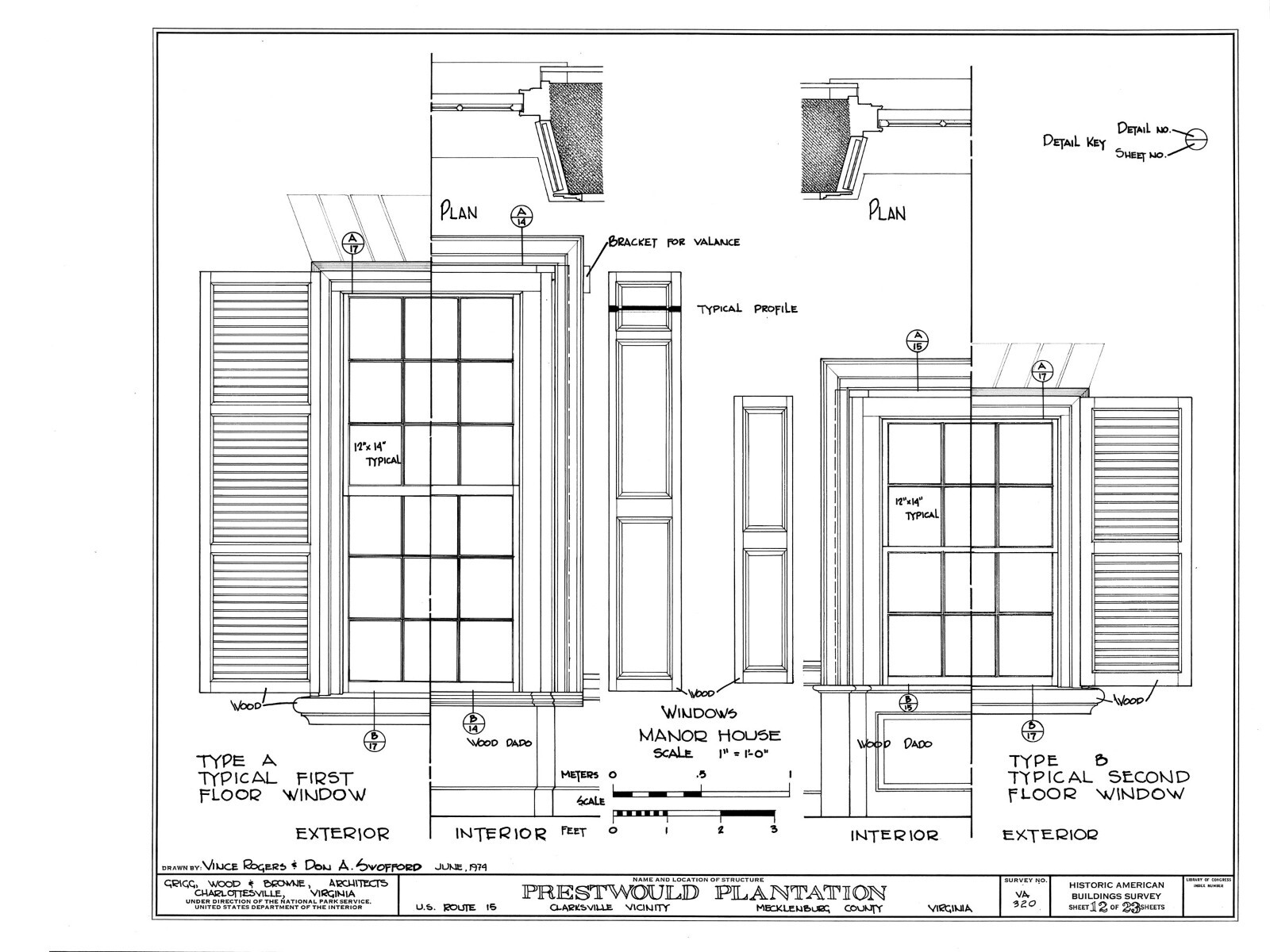 Architectural Home Plans, Prestwould Virginia Plantation Mansion w/ cottages
