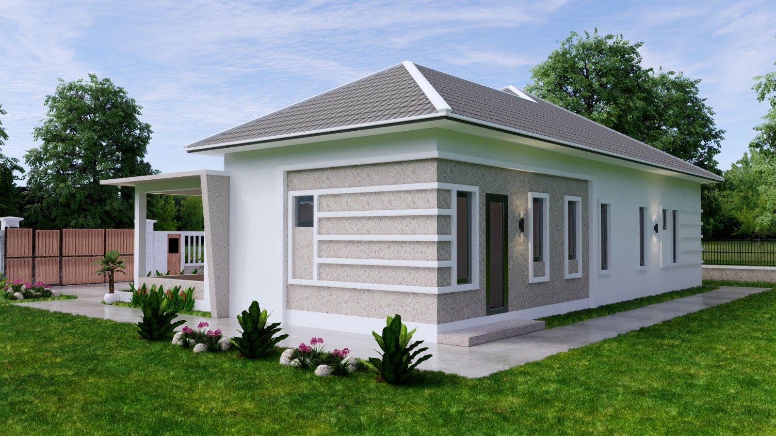 49×30 Feet House Design Plan 15×9 Meter with 3 Beds PDF Plan (A4 Hard Copy)