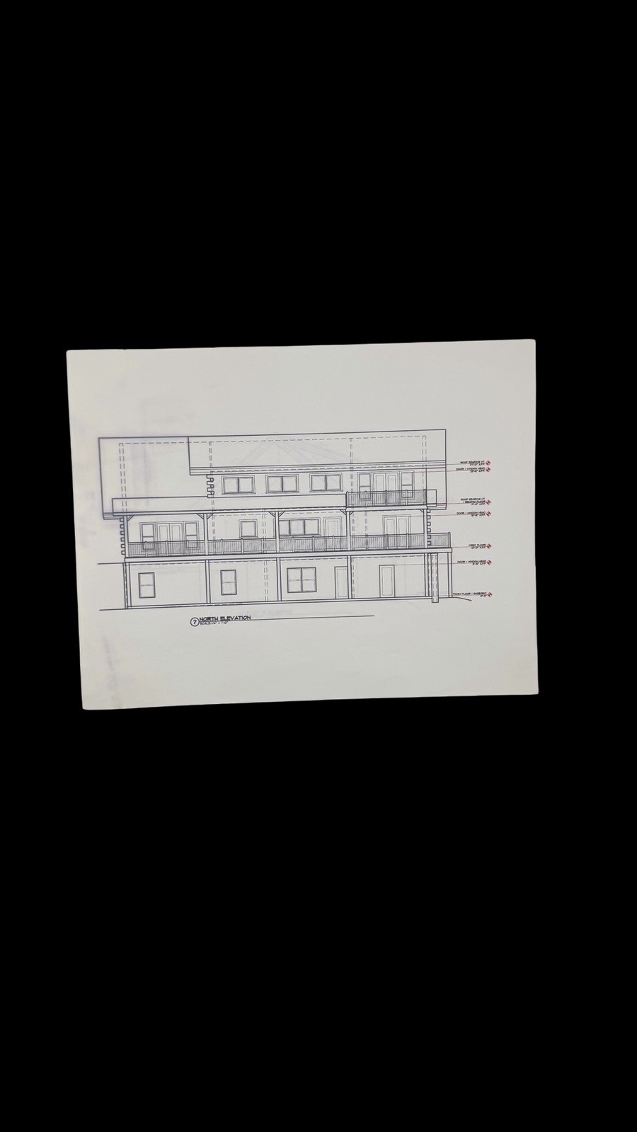 Custom Home Architectural Blueprint Elevation Drawings TAA Group 2010 Plans