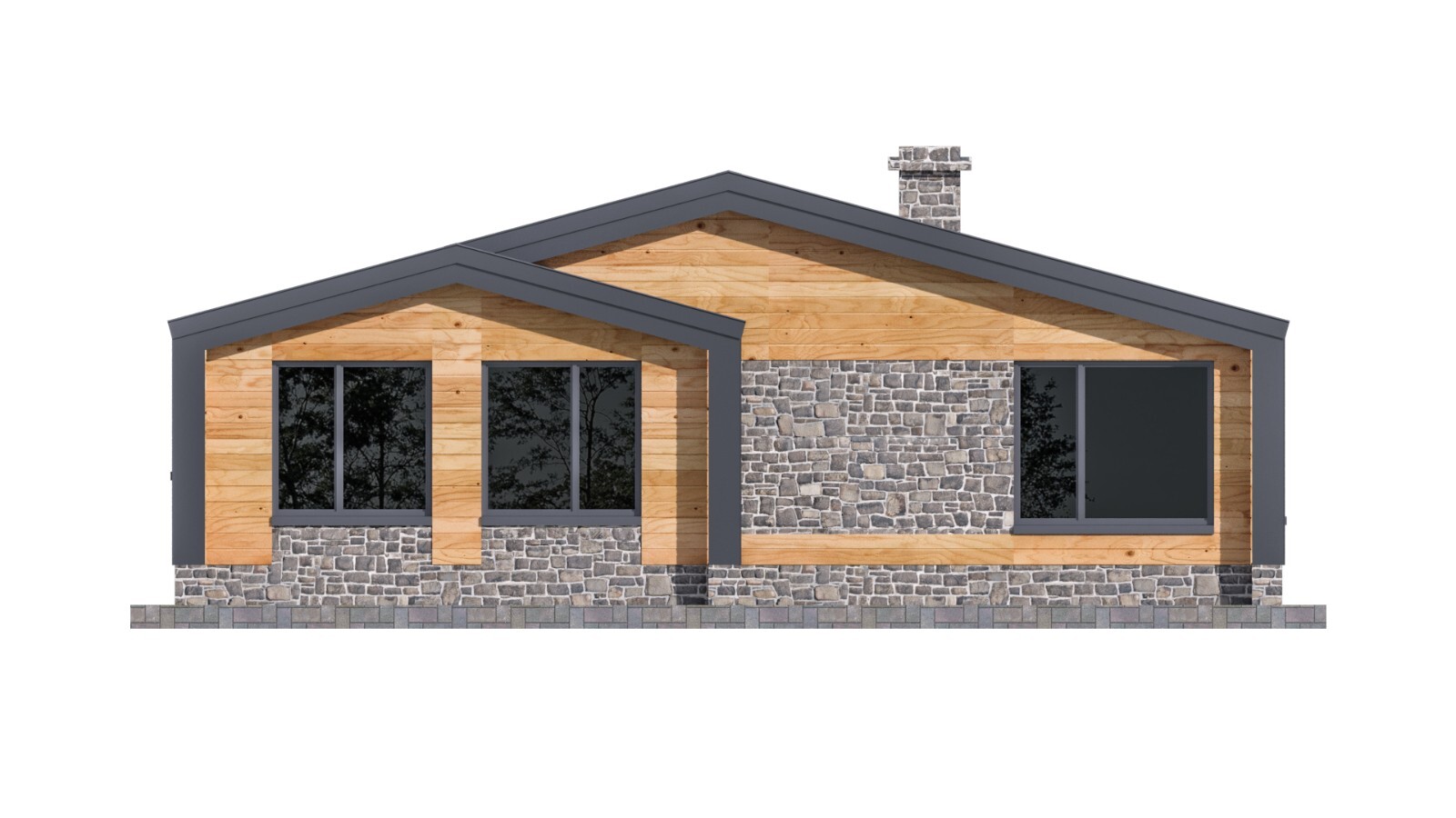 41’x41’ 3 Beds, 1.5 Baths Charming Barnhouse Architectural Plans PDF Download.