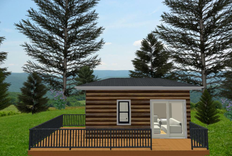 161sqft – 8’6’x19′ – 1bedrm/1bath – Tiny/Small House Plan – us – ala cart
