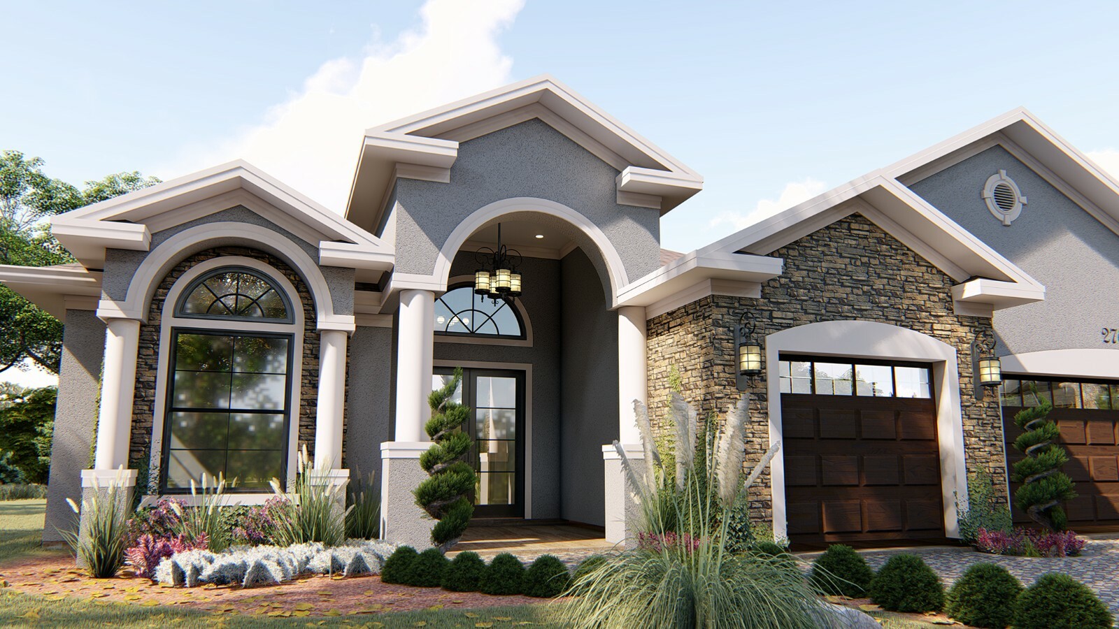 CADFILE BLUEPRINTS MEDITERRANEAN HOUSE PLAN ARCHUP #106M