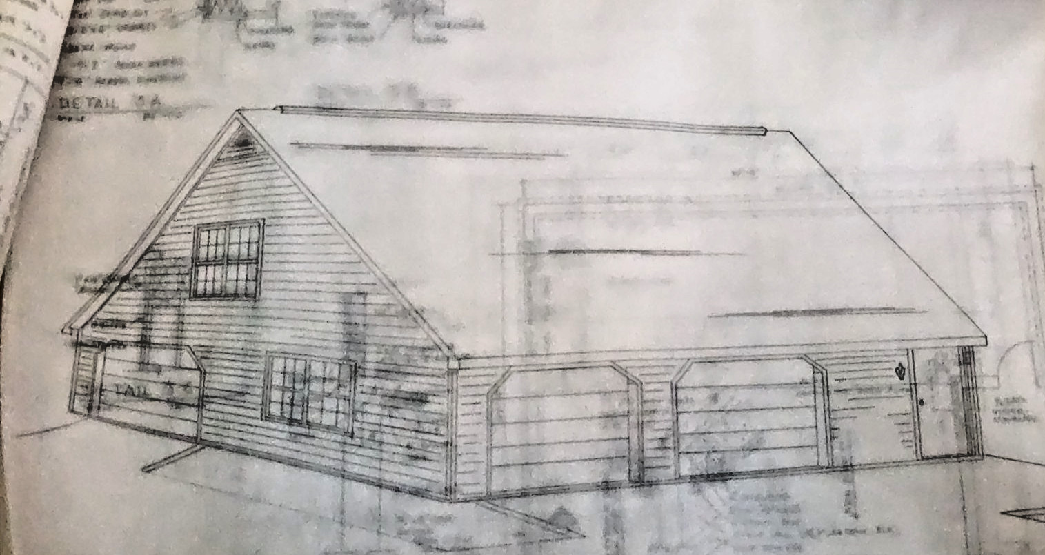 1989 Vintage 2 Story Double Car Garage Addition 18 Page Paper Blueprint Plan