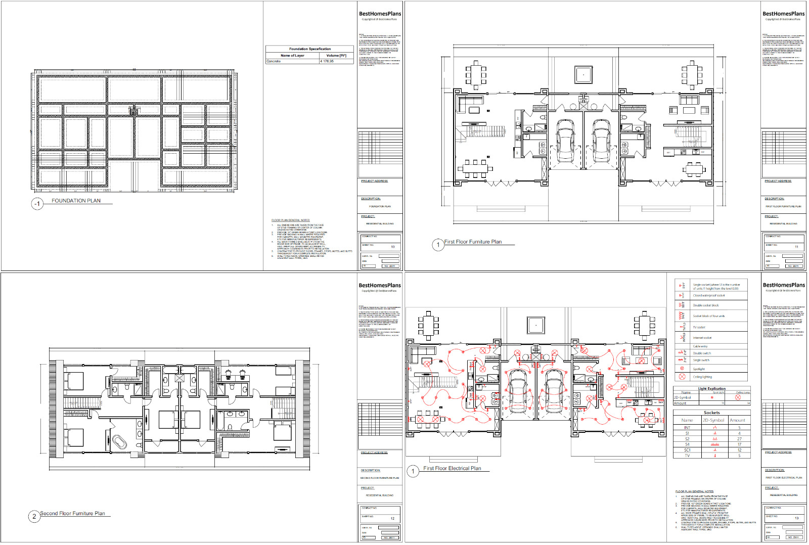 86’x29′ Double A-Frame Cabin, 6-Beds, 8 Baths, 2 Garage bays, 3556SF Living Area