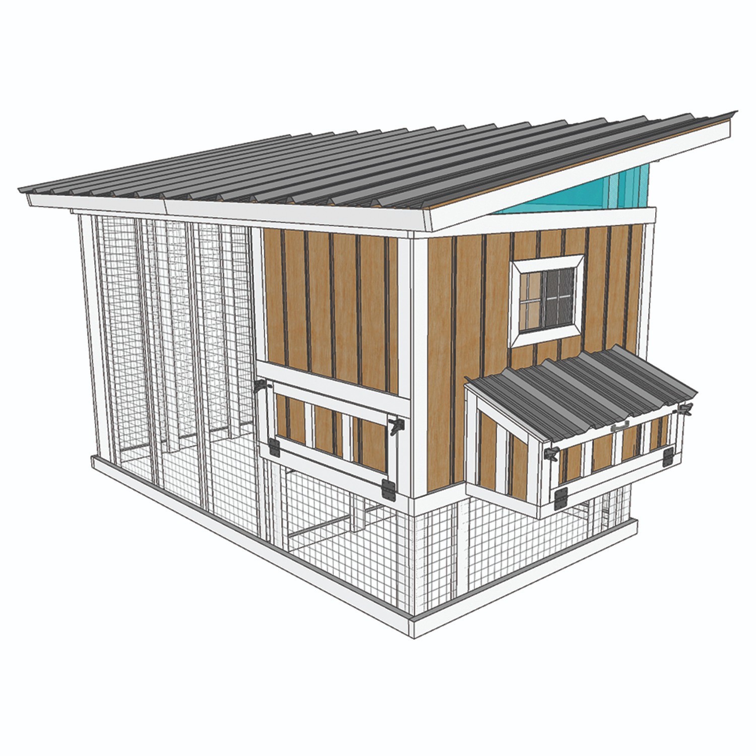 6×12 Chicken coop plans – Digital Download – No physical item will be sent