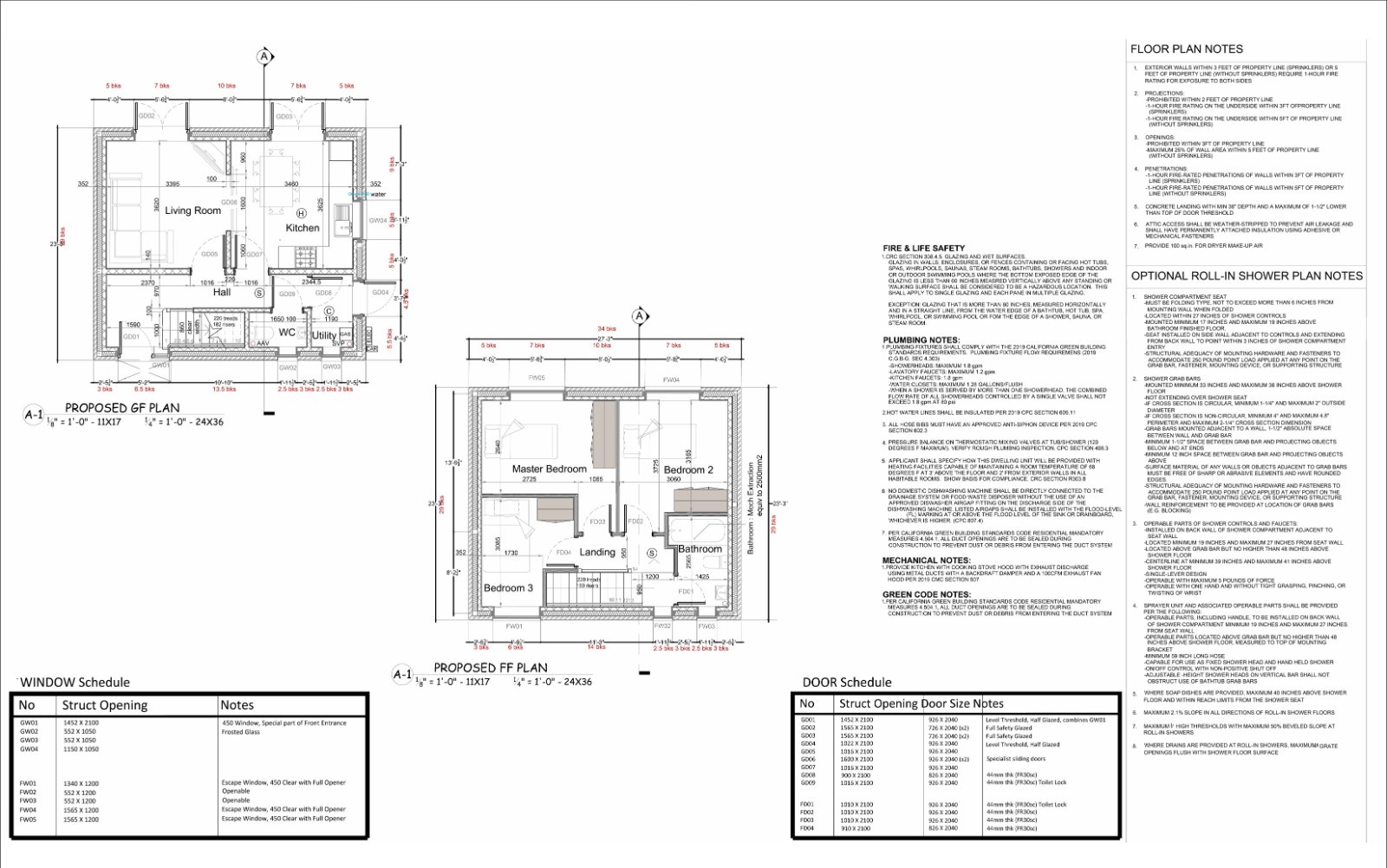 27×23′ Two-Story 3 Bedroom Home Building Plans
