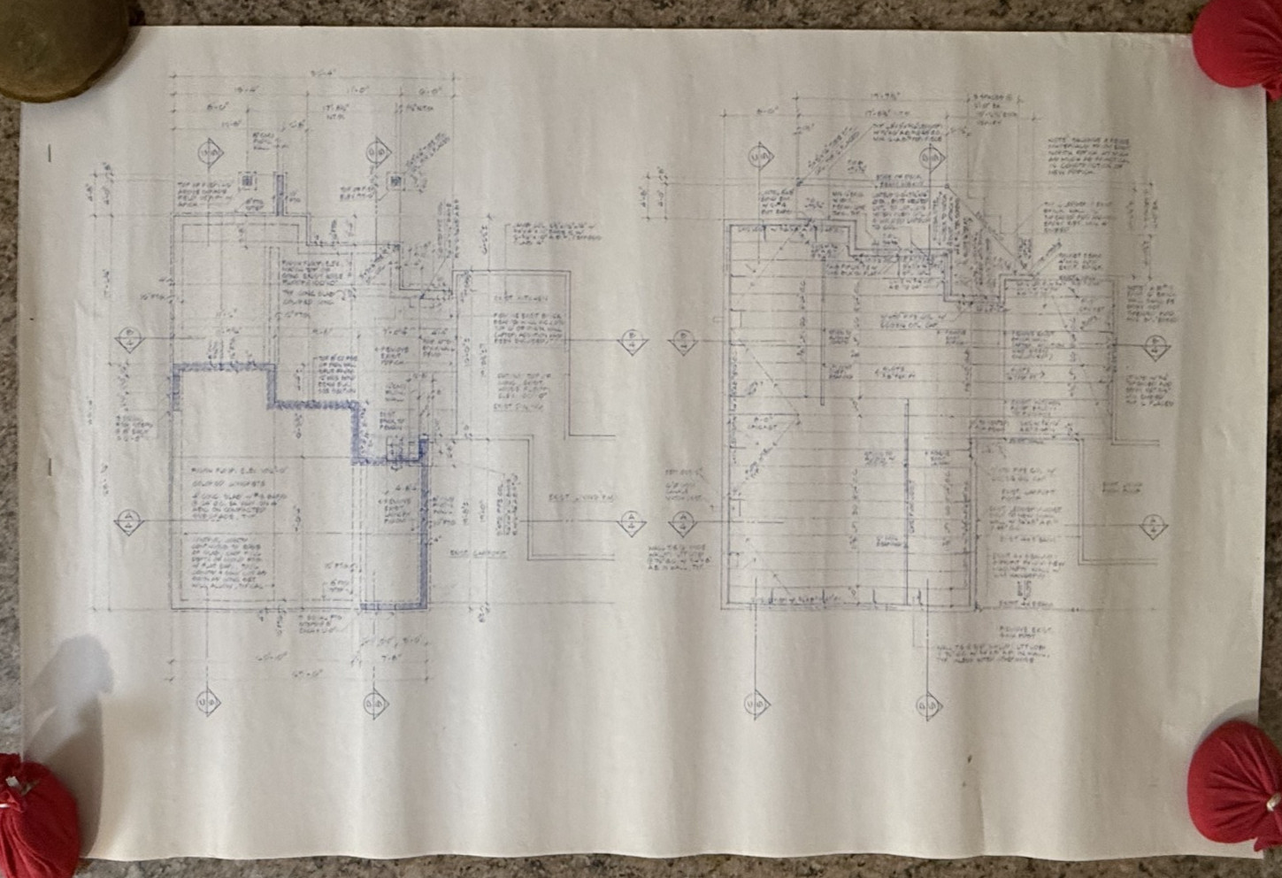 1997 Lot 23 Blueprints/Plans for Tucson Arizona House Donald E Smith Architect
