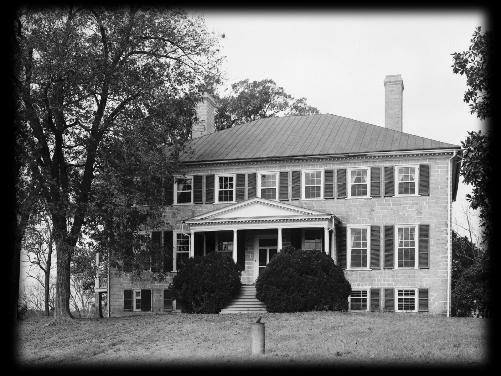 Architectural Home Plans, Prestwould Virginia Plantation Mansion w/ cottages