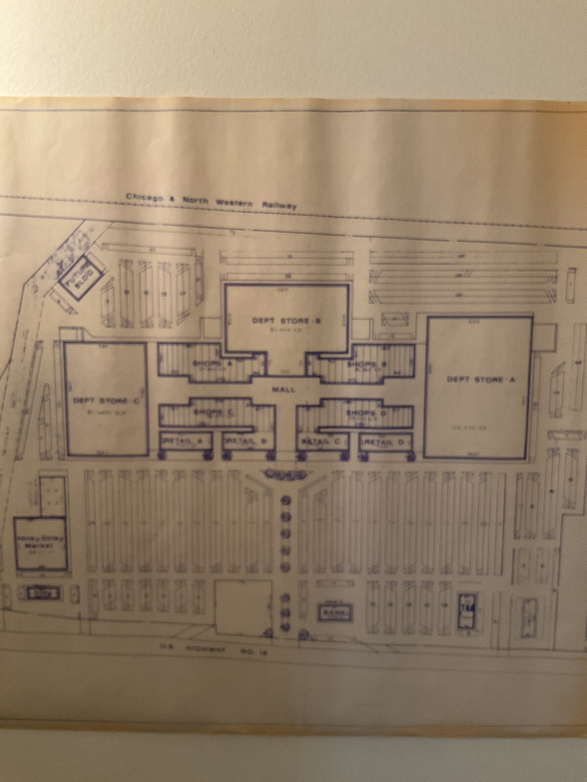 Vintage Blueprints 1972 Sioux Falls South Dakota