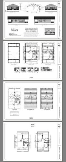 28×32 House — 2 Bedroom 1 Bath — 895 sq ft — PDF Floor Plan — Model 1D