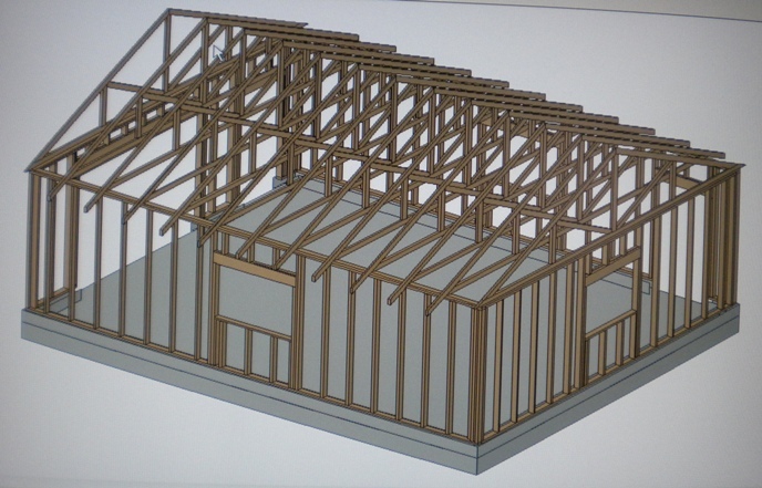 PERMIT READY 20′ x 24′ GARAGE PLAN DRAWN TO SCALE BLUEPRINTS AND MATERIALS LIST