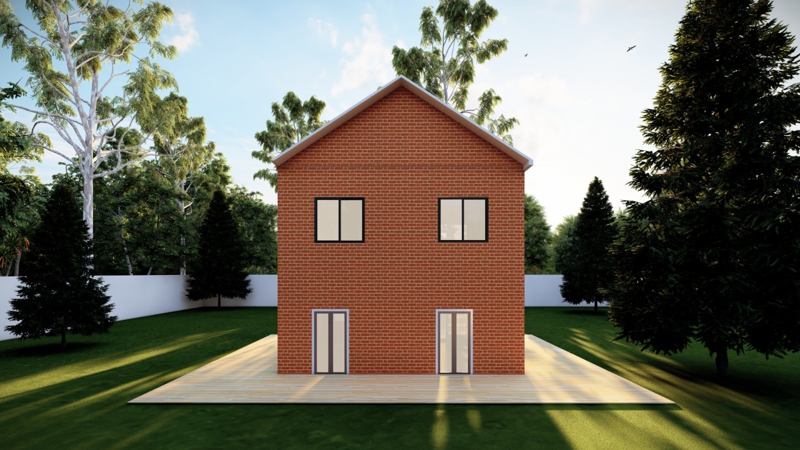 27×23′ Two-Story 3 Bedroom Home Building Plans