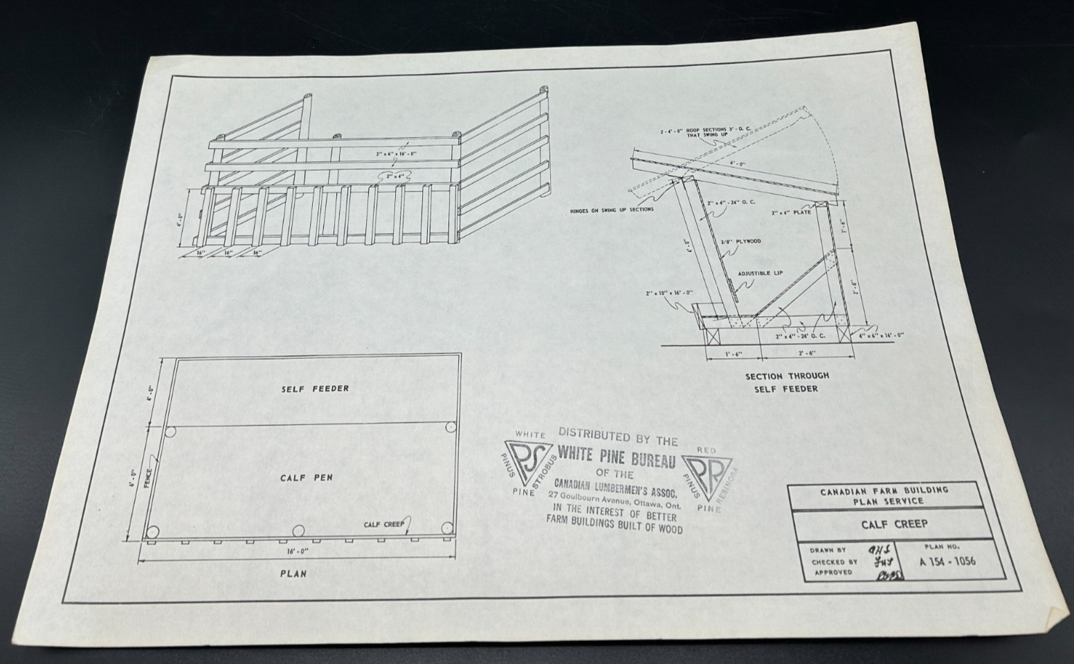 Plans for Farm Buildings – White Pine Bureau – Canadian Lumberman’s Assoc.